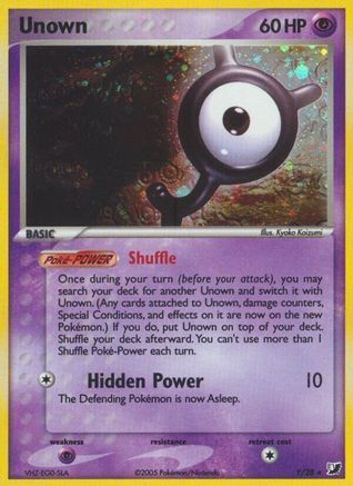 Unown Y/115 - Unseen Forces Holofoil