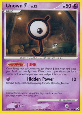 Unown (J)/146 - Legends Awakened Reverse Holofoil
