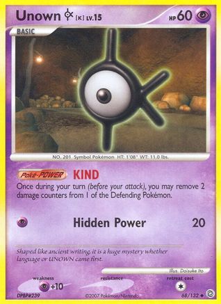 Unown [K]/132 - Secret Wonders Reverse Holofoil