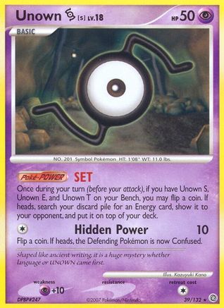 Unown [S]/132 - Secret Wonders