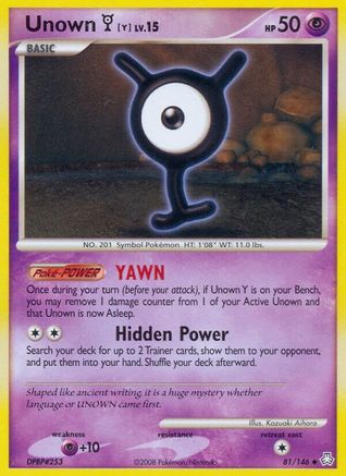 Unown (Y)/146 - Legends Awakened Reverse Holofoil