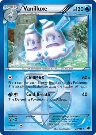Vanilluxe (Team Plasma)/116 - Plasma Freeze Reverse Holofoil