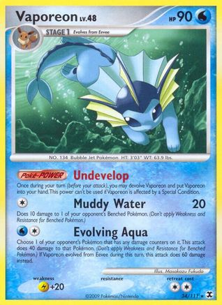 Vaporeon/111 - Rising Rivals Reverse Holofoil
