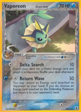 Vaporeon (Delta Species) 18/113 - Delta Species