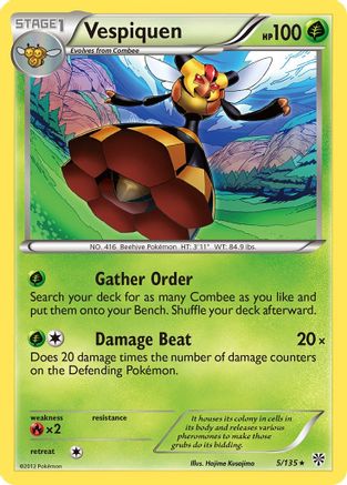 Vespiquen/135 - Plasma Storm Reverse Holofoil