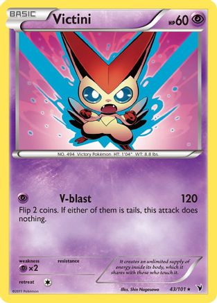 Victini (43)/101 - Noble Victories Reverse Holofoil
