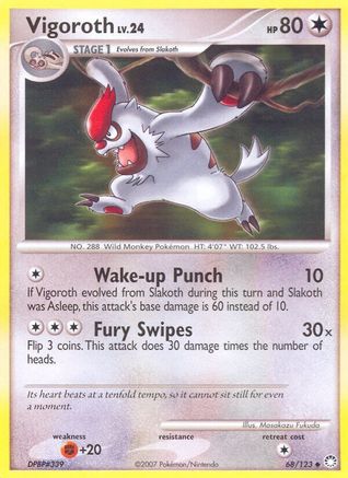 Vigoroth/123 - Mysterious Treasures Reverse Holofoil