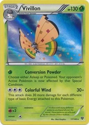 Vivillon (High Plains [Orange]) - XY Base Set Holofoil