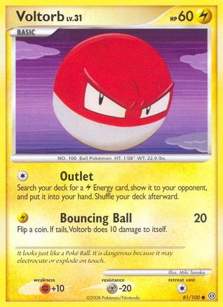 Voltorb (81)/100 - Stormfront Reverse Holofoil