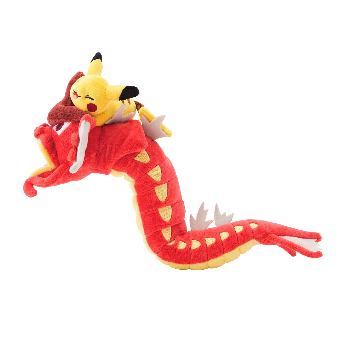 Pokemon Center Red Gyarados and Pikachu plush (Pokémon Center Japan)