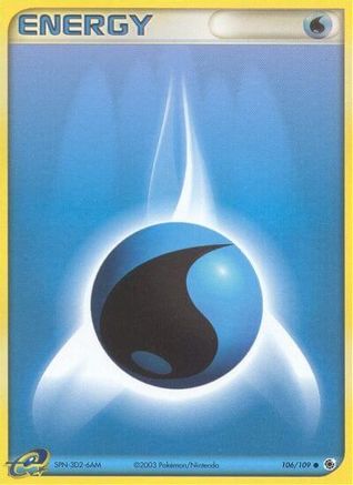 Water Energy 106/109 - Ruby and Sapphire Reverse Holofoil