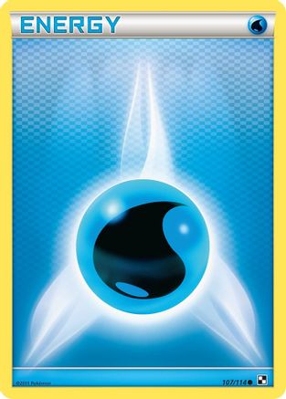 Water Energy/114 - Black and White Reverse Holofoil