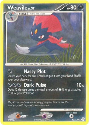 Weavile/130 - Diamond and Pearl Reverse Holofoil