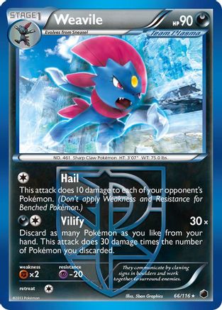 Weavile (Team Plasma)/116 - Plasma Freeze