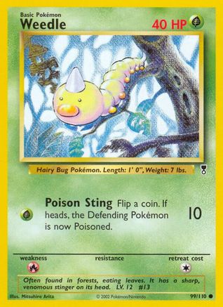 Weedle/110 - Legendary Collection Reverse Holofoil