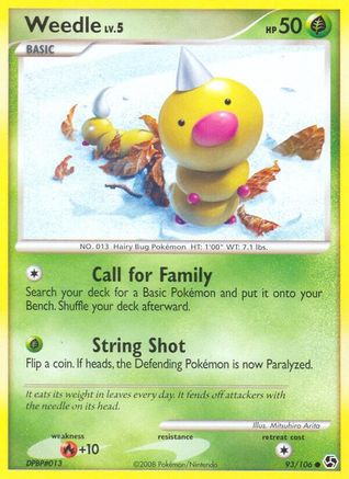 Weedle/106 - Great Encounters Reverse Holofoil