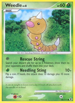 Weedle/111 - Rising Rivals Reverse Holofoil