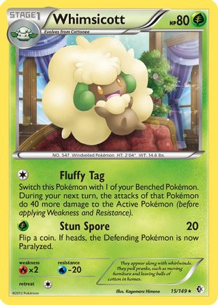 Whimsicott/149 - Boundaries Crossed Reverse Holofoil