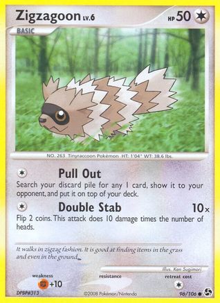 Zigzagoon/106 - Great Encounters Reverse Holofoil