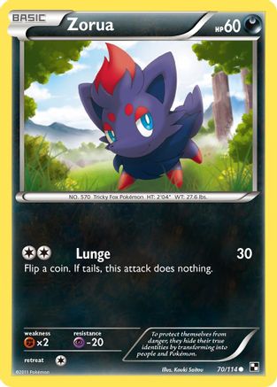 Zorua/114 - Black and White Reverse Holofoil