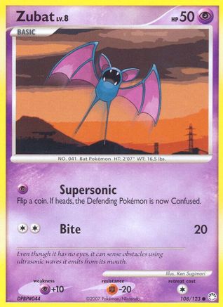 Zubat/123 - Mysterious Treasures Reverse Holofoil