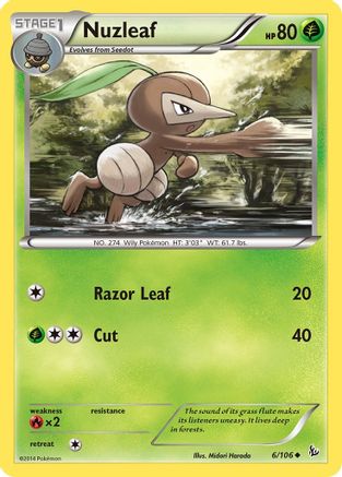 Nuzleaf 6/106 - XY  Flashfire