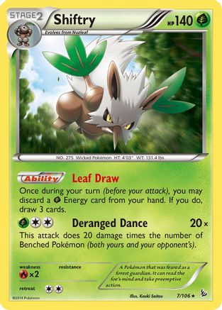 Shiftry 7/106 - XY  Flashfire