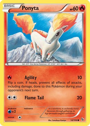 Ponyta 14/106 - XY  Flashfire