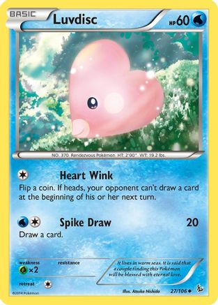 Luvdisc 27/106 - XY  Flashfire Reverse Holofoil