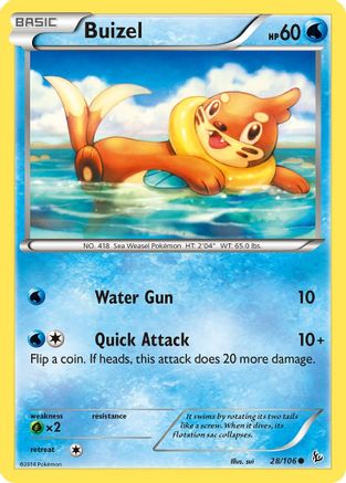 Buizel 28/106 - XY  Flashfire