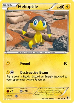 Helioptile 36/106 - XY  Flashfire