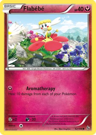 Flabebe (62) 62/106 - XY  Flashfire Reverse Holofoil