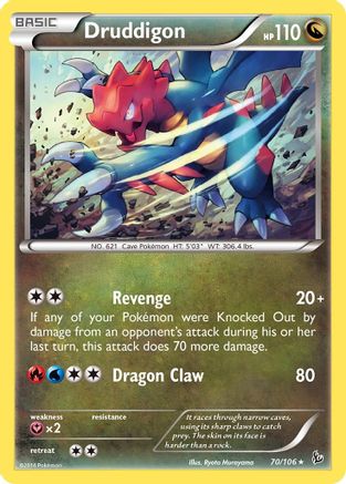 Druddigon 70/106 - XY  Flashfire