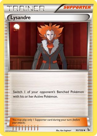 Lysandre 90/106 - XY  Flashfire Reverse Holofoil