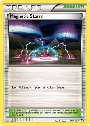 Magnetic Storm 91/106 - XY  Flashfire Reverse Holofoil