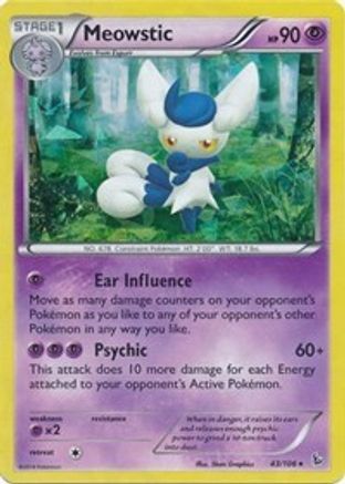 Meowstic - 43/106 (XY Flashfire) - Deck Exclusives Holofoil