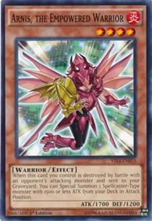 Arnis, the Empowered Warrior (YS14-EN013) - Super Starter: Space-Time Showdown 1st Edition