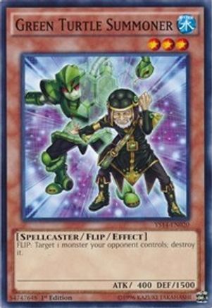 Green Turtle Summoner (YS14-EN020) - Super Starter: Space-Time Showdown 1st Edition