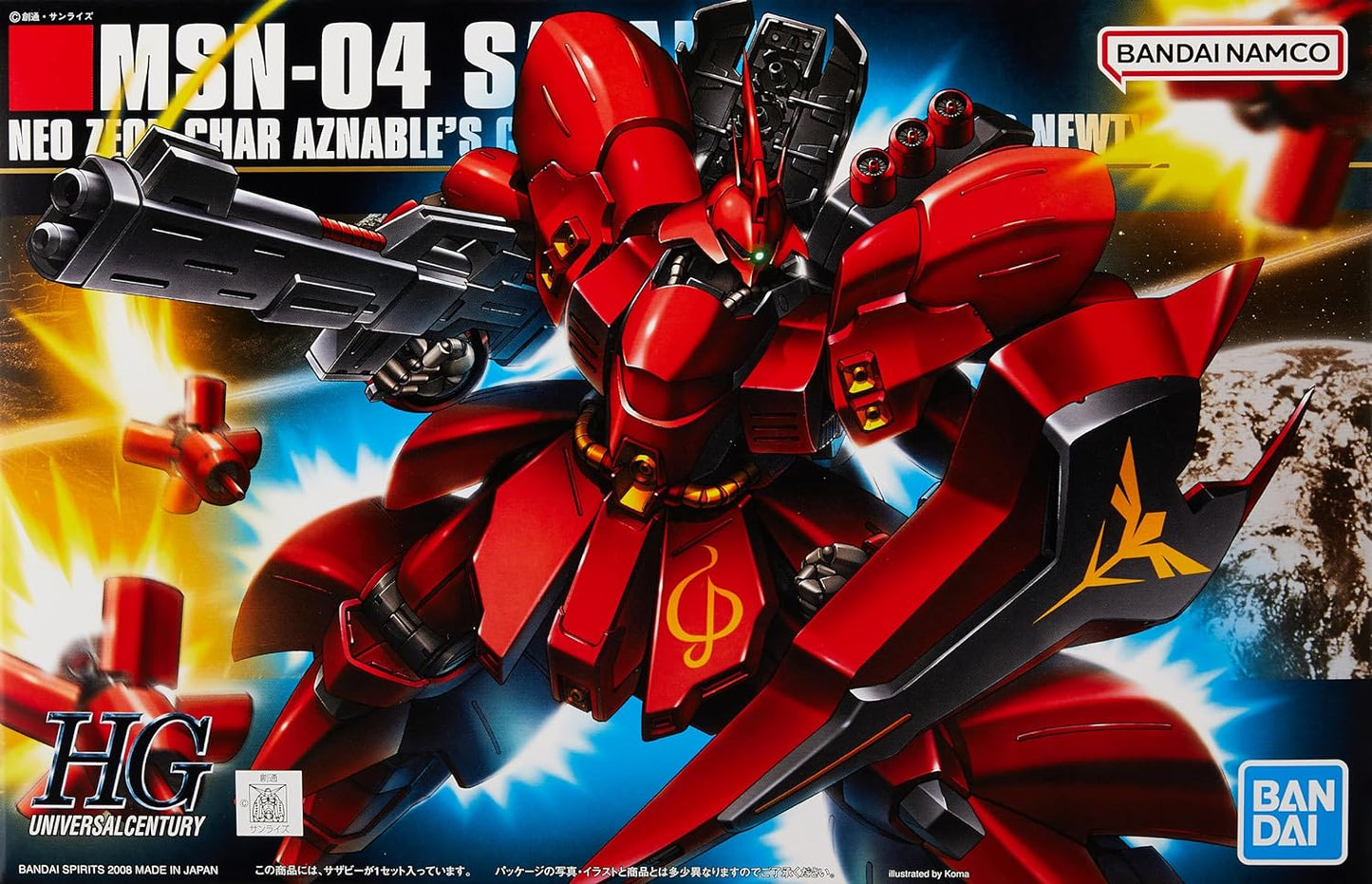 Bandai HGUC #88 1/144 MSN-04 Sazabi 'Gundam: Char's Counterattack'