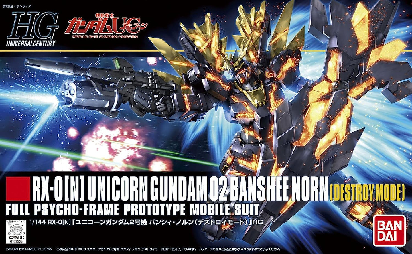 Bandai HGUC #175 1/144 Unicorn Gundam 02 Banshee Norn (Destroy Mode)