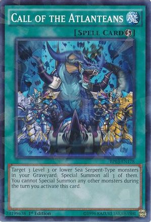 Call of the Atlanteans (Shatterfoil) (BP03-EN178) - Battle Pack 3: Monster League 1st Edition