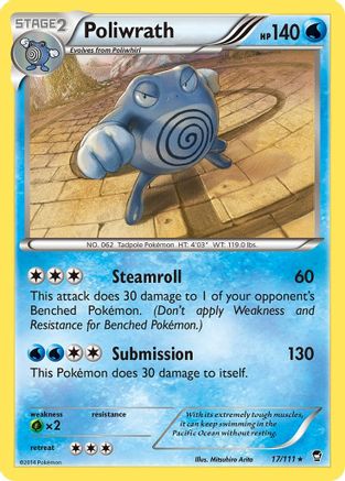 Poliwrath 17/111 - XY  Furious Fists