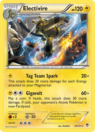 Electivire 30/111 - XY  Furious Fists
