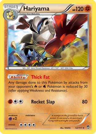 Hariyama 52/111 - XY  Furious Fists
