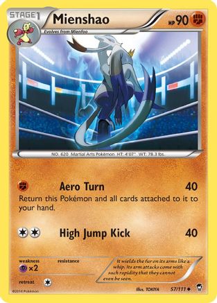 Mienshao 57/111 - XY  Furious Fists Reverse Holofoil