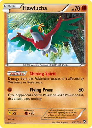 Hawlucha 63/111 - XY  Furious Fists Reverse Holofoil