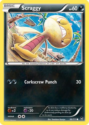 Scraggy 66/111 - XY  Furious Fists