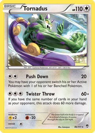 Tornadus 86/111 - XY  Furious Fists Reverse Holofoil