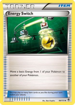Energy Switch 89/111 - XY  Furious Fists