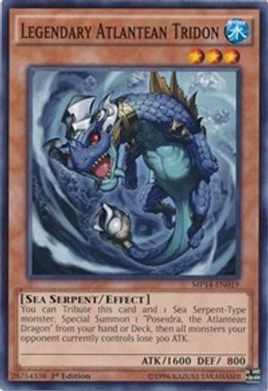 Legendary Atlantean Tridon (MP14-EN019) - 2014 Mega-Tins Mega Pack 1st Edition